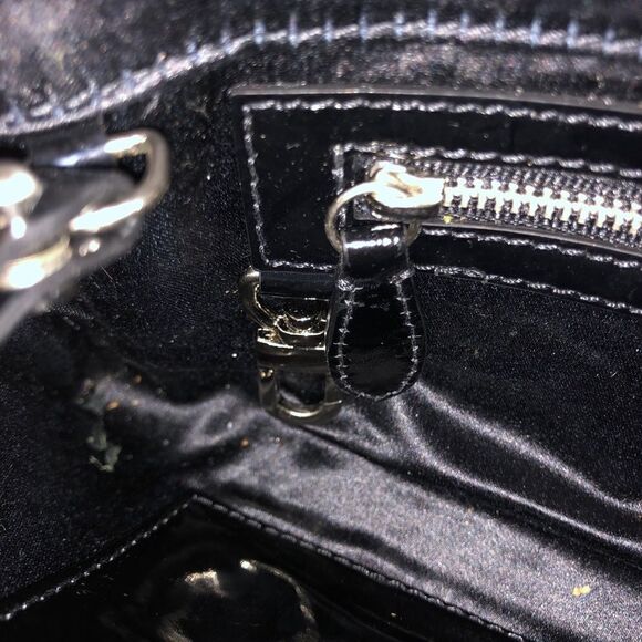 Cole Haan Black Patent Leather Clutch LG Wristlet - Picture 6 of 9